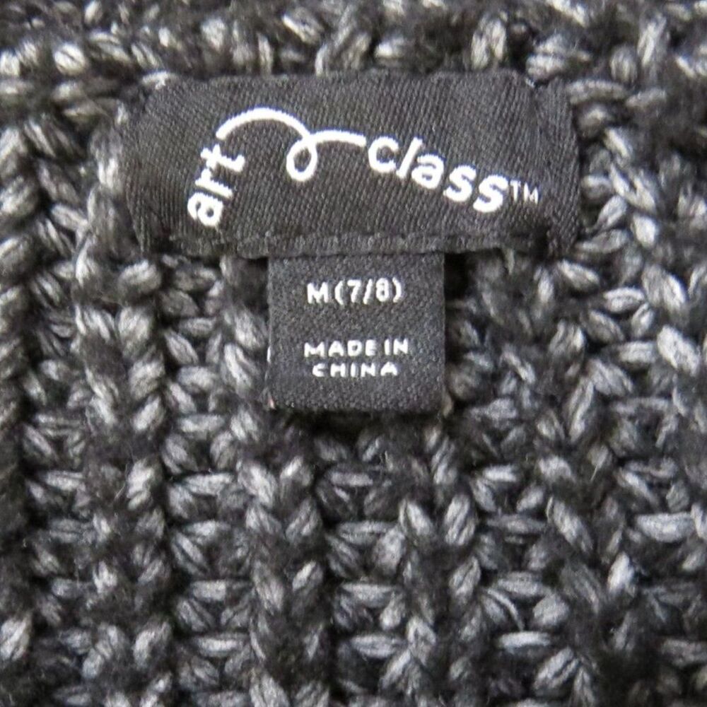 Art Class Unisex Chunk Knit V neck Pullover Sweater child's Medium (7/8) EUC - Picture 6 of 6